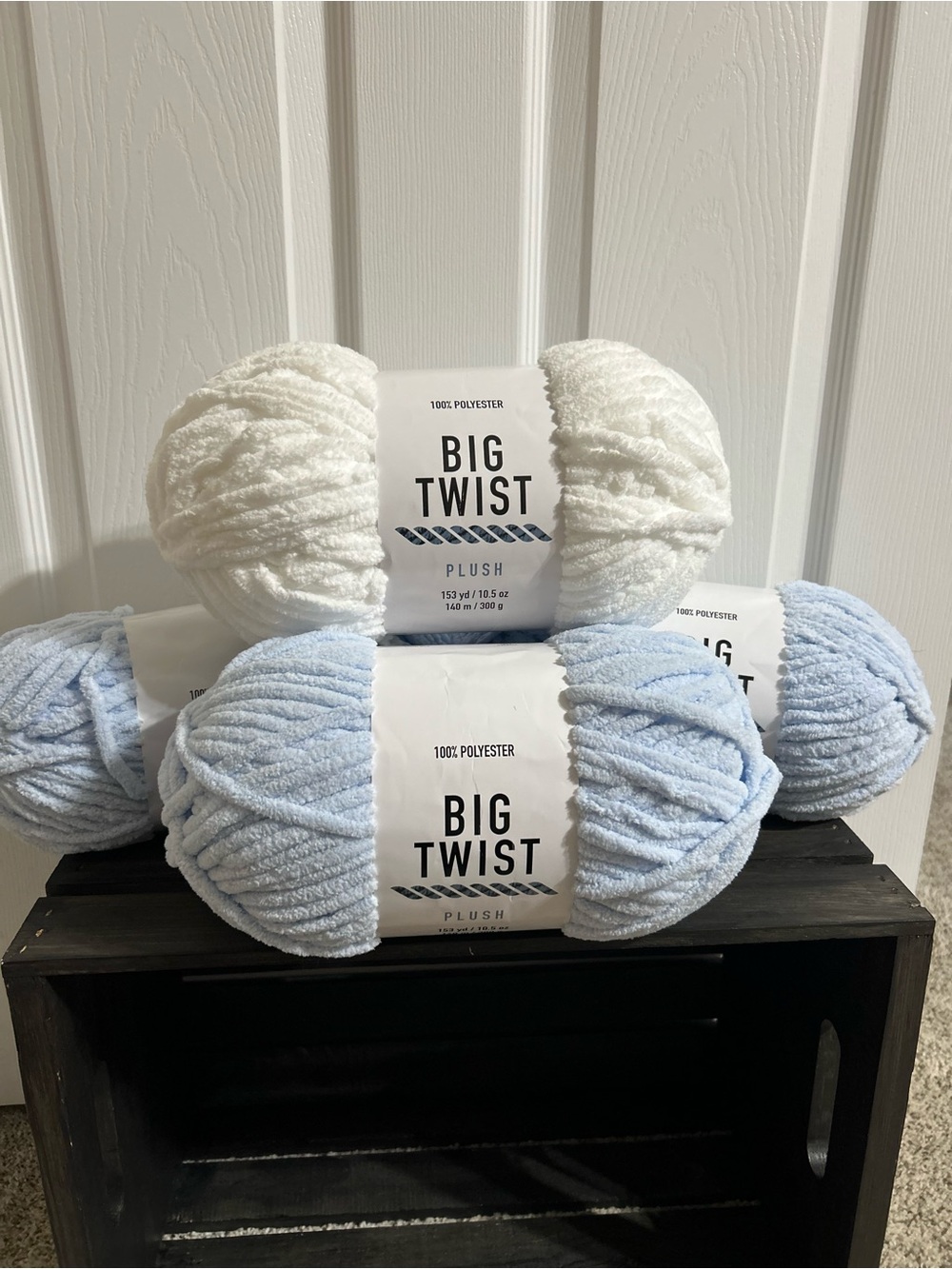 Big Twist Plush Yarn NEW Bundle of 4